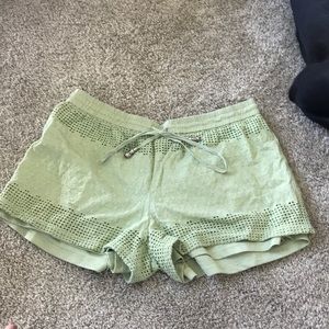 Green soft shorts